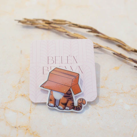 Pin "Gato con caja"