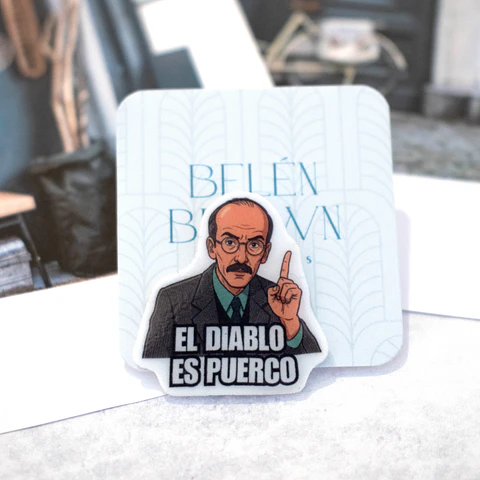 Pin "El diablo es puerco"