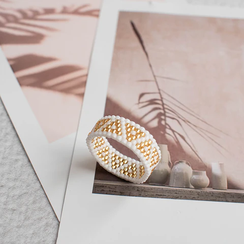 Anillo "Inti" blanco