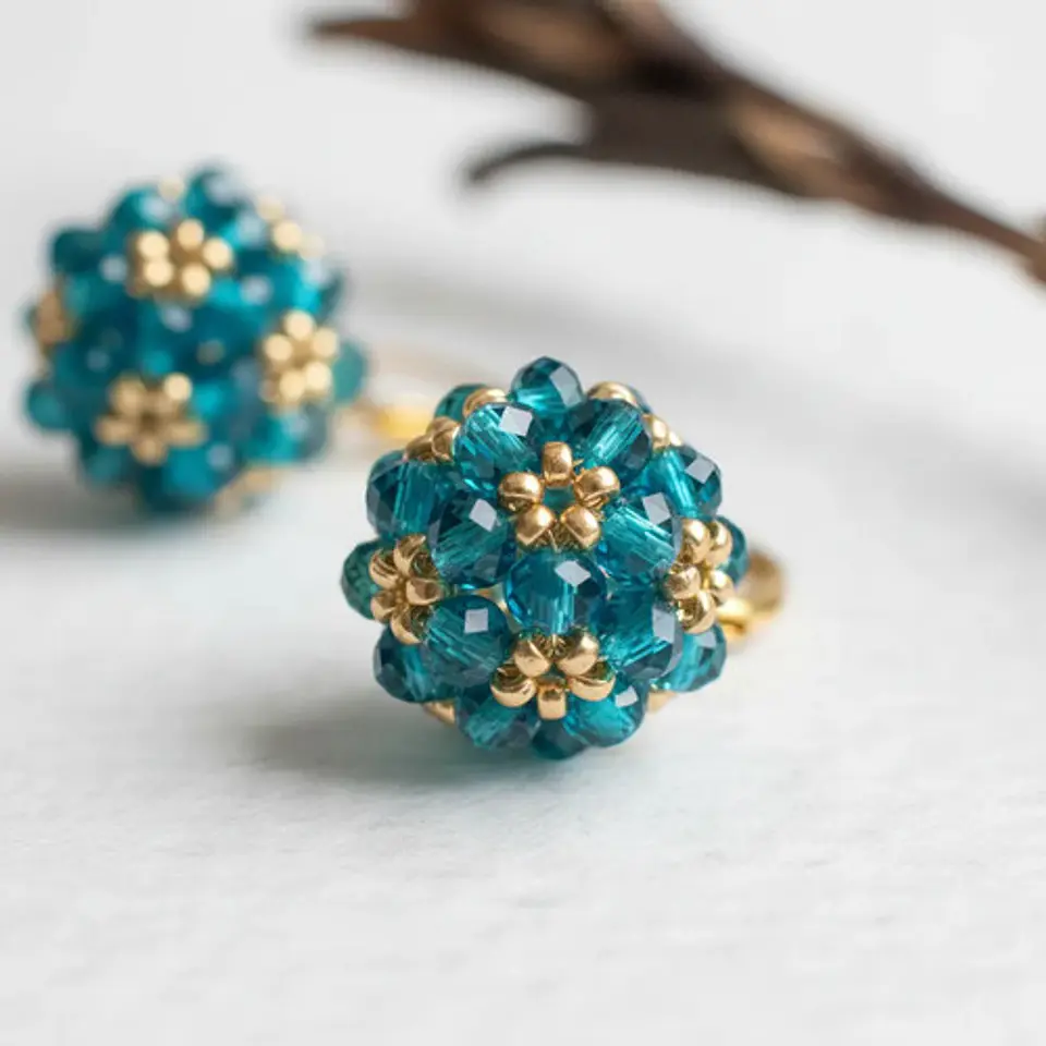 Aros  Esfera Corta  Esmeralda 3