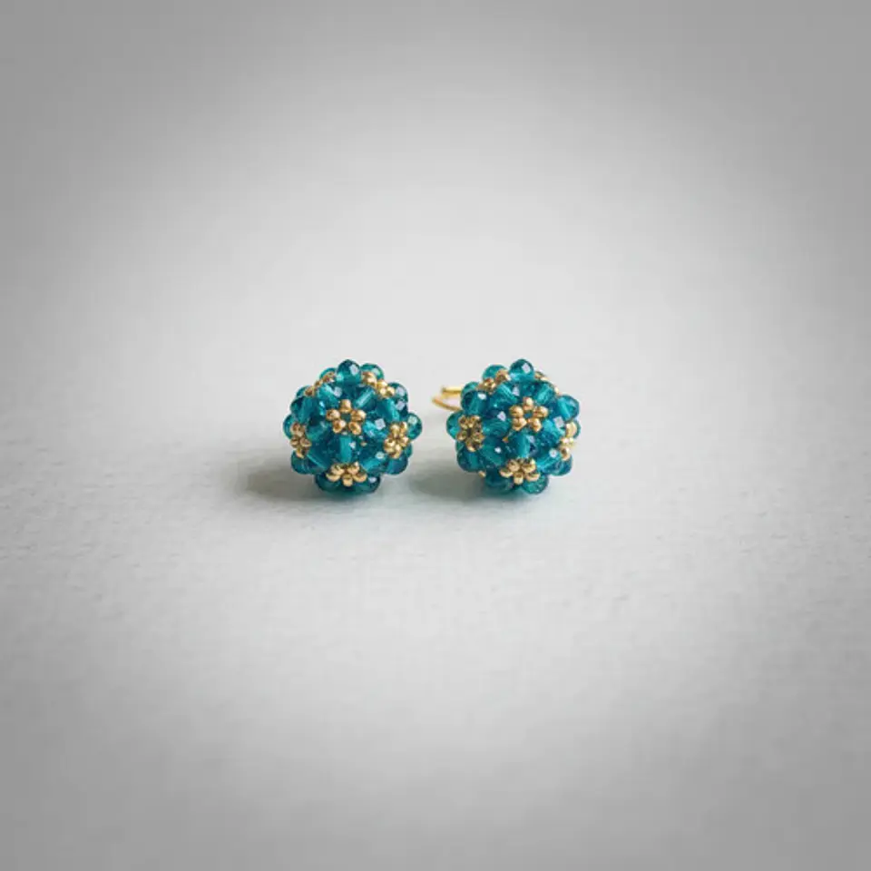 Aros  Esfera Corta  Esmeralda 4