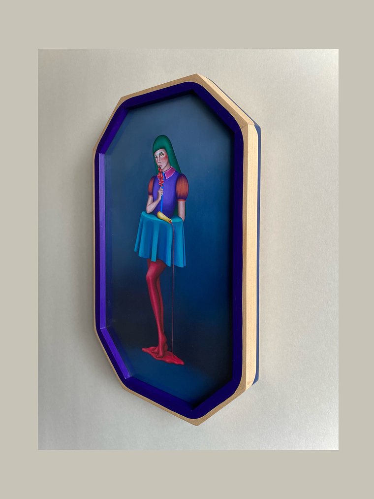 La Dedalera / Print Enmarcado Octagonal morado 2