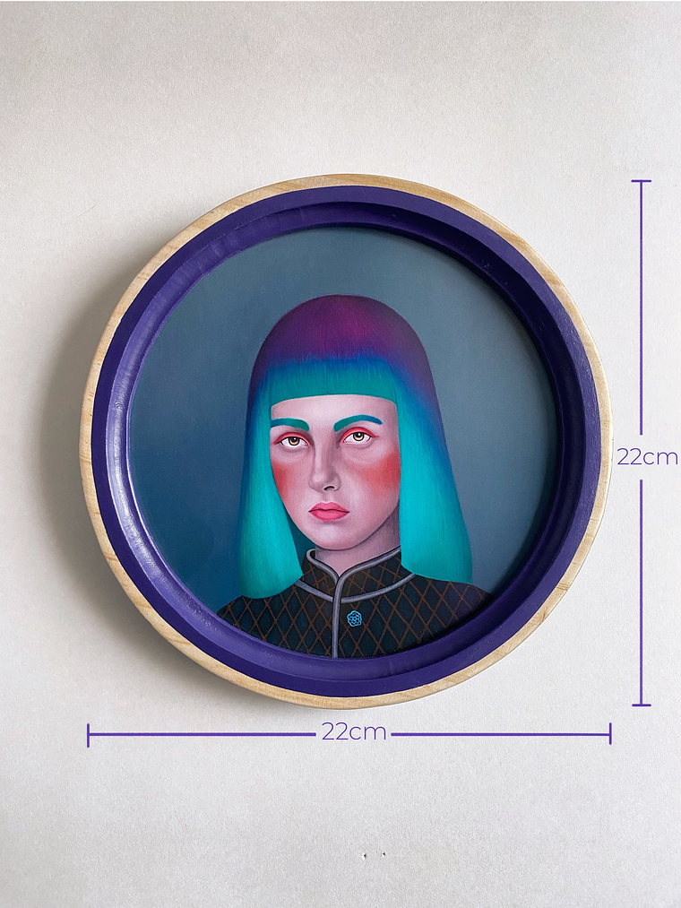 Esmeralda / Print Enmarcado Circular Morado  4