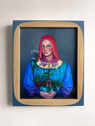 Cicuta / Print Enmarcado Rectangular  Gris 