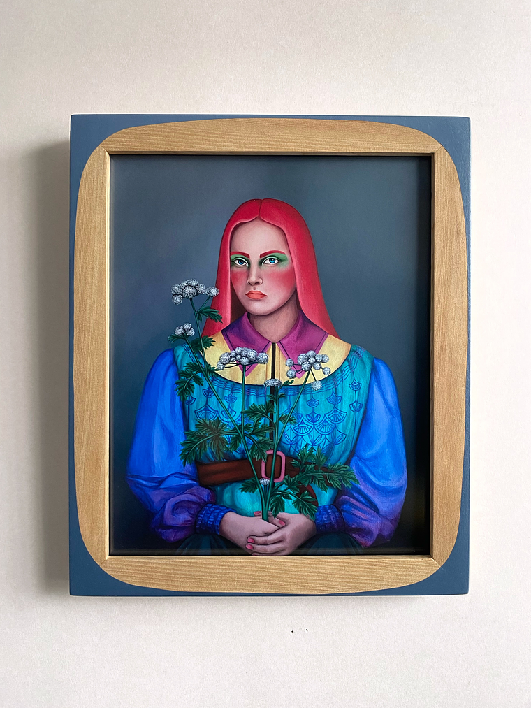 Cicuta / Print Enmarcado Rectangular  Gris  1