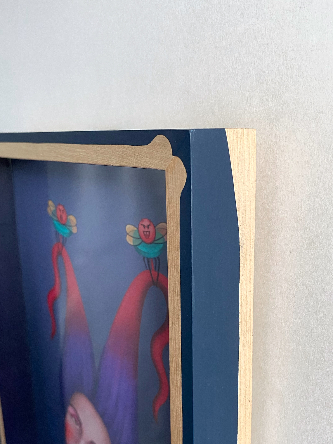 Púrpura / Print Enmarcado Rectangular Azul  4