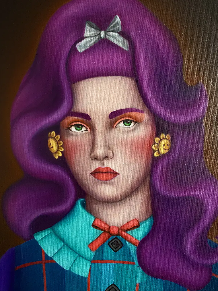 Magdalena / Pintura al Oleo Original / sin marco  4