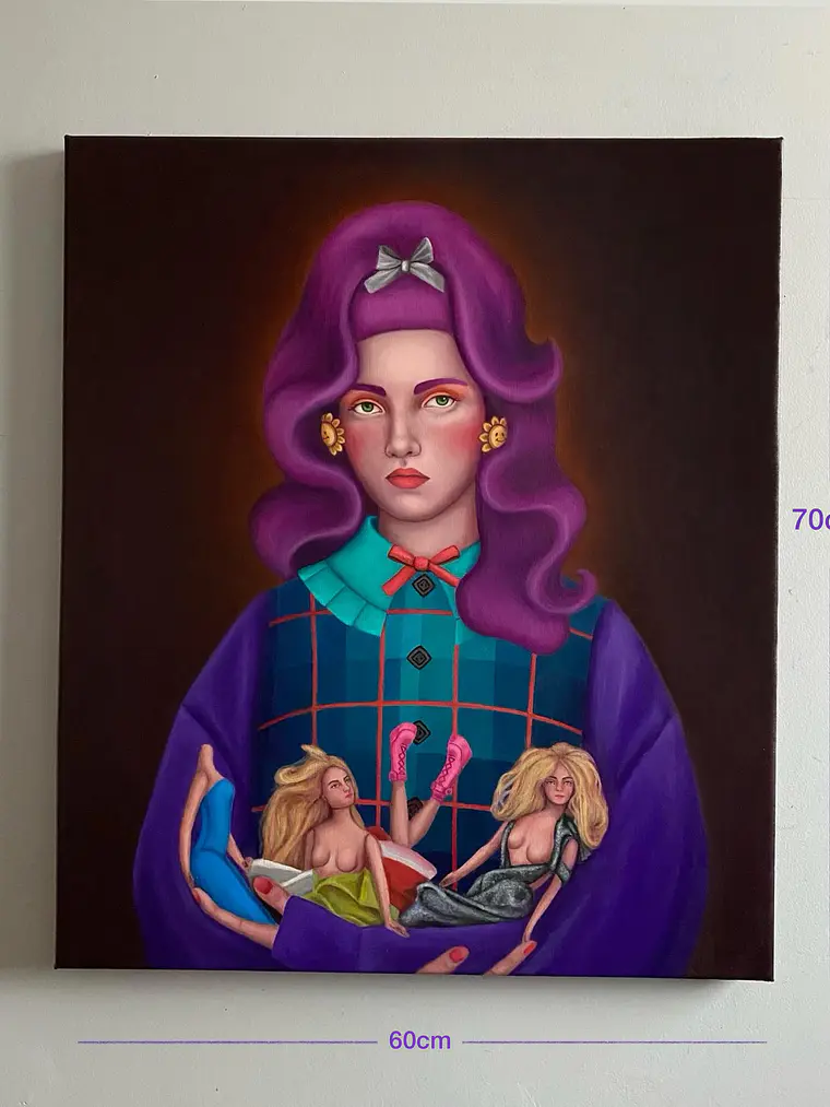Magdalena / Pintura al Oleo Original / sin marco  5
