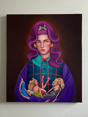Magdalena / Pintura al Oleo Original / sin marco 