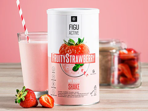 LR Batido Nutricional em Pó – Sabor Morango | Fonte de Proteínas