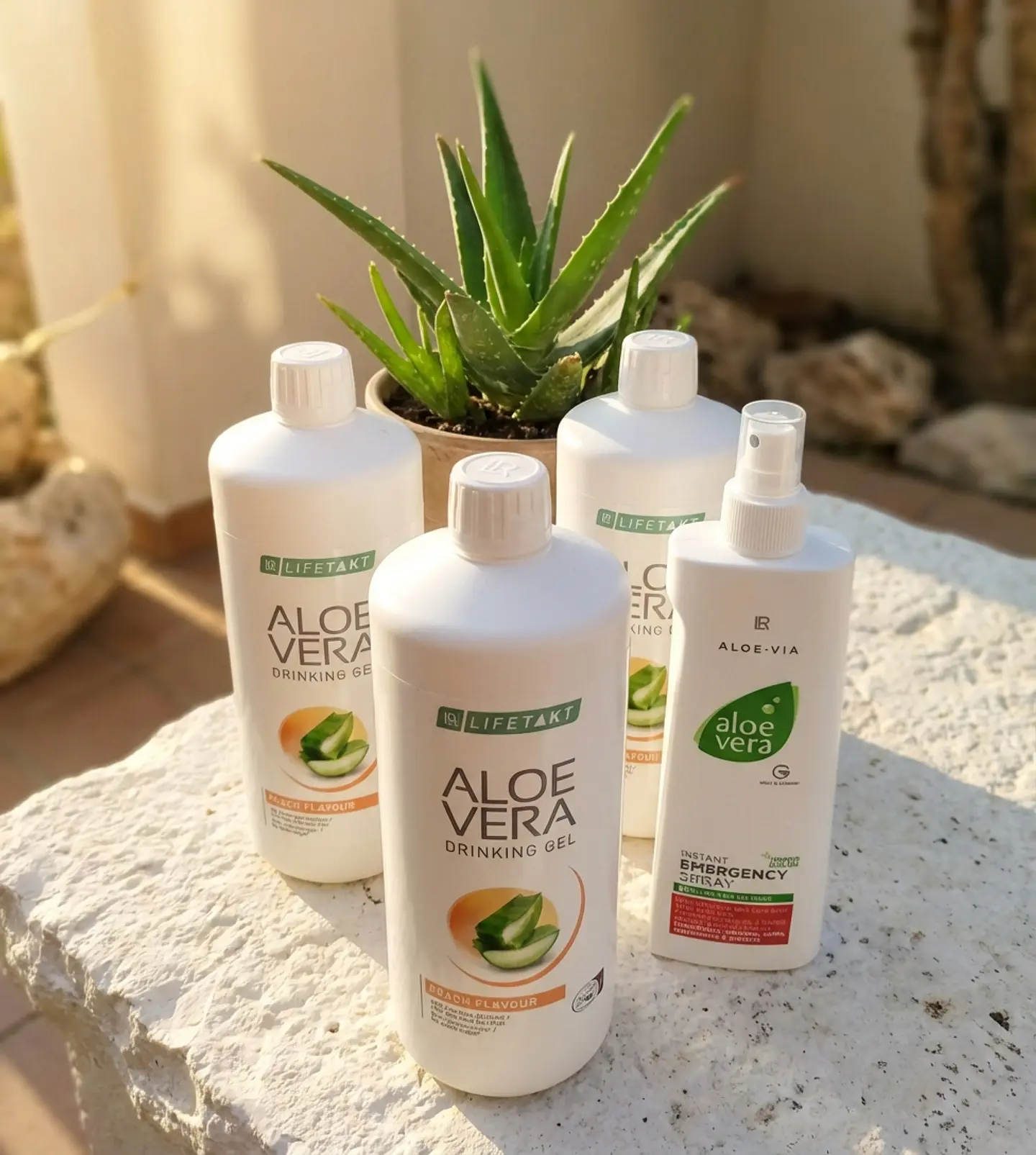 Set Triplo Aloé Vera Pêssego +Oferta Spray Hidratante 1