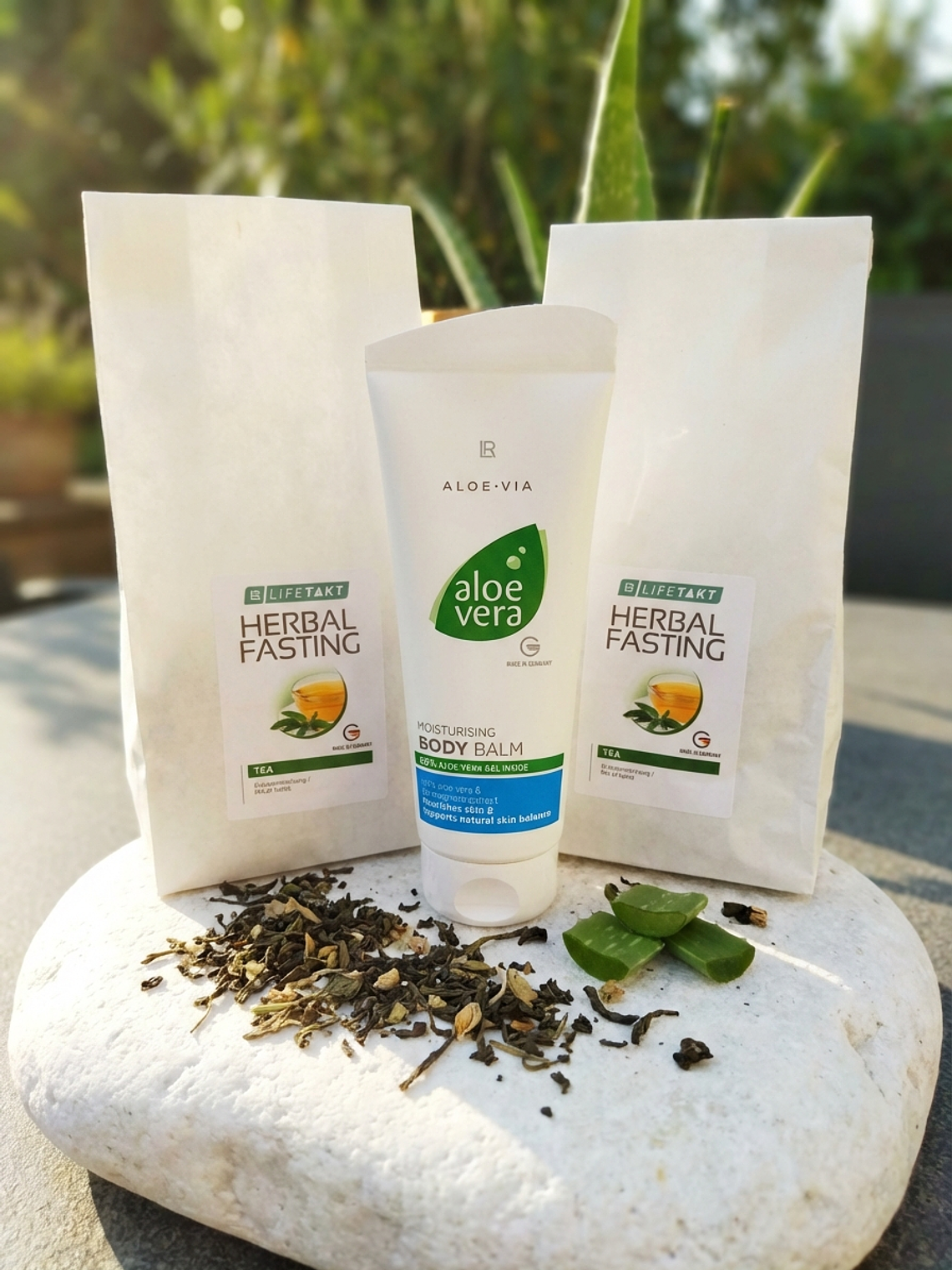 Pack Duplo Chá Herbal Fasting + Oferta Creme corporal de Aloé Vera 1