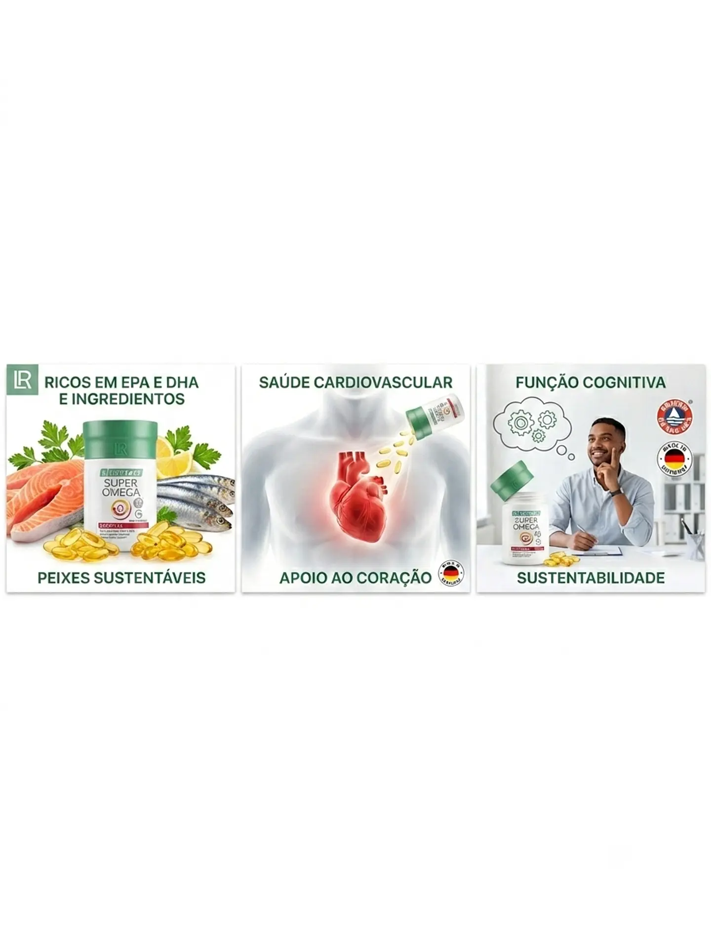 Super Ómega LR Lifetakt (60 Cápsulas) – Suplemento de Ómega 3 com EPA e DHA para a Saúde do Coração 2