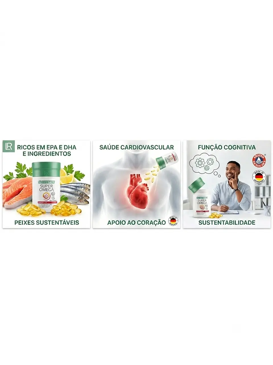 Super Ómega LR Lifetakt (60 Cápsulas) – Suplemento de Ómega 3 com EPA e DHA para a Saúde do Coração 2