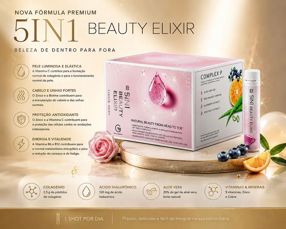 LR 5in1 Beauty Elixir – Nova Fórmula | Beleza de Dentro para Fora 5
