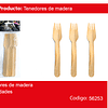 Tenedor de madera 12pcs 16cm