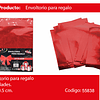 Envoltorio para regalo rojo 6pcs 23x30.5cm