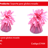 Soporte para globos color rosado 6x12cm