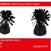 Soporte para globos color negro 6x12cm