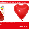 Globo de latex corazón rojo 80cm