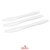 Cuchillos plasticos blancos 12pcs