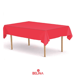 Mantel plastico rojo