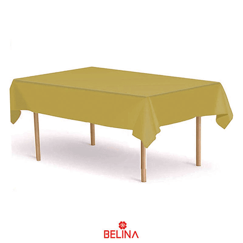 Mantel plastico oro