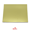 Base cuadrada gruesa oro 40cm 5mm