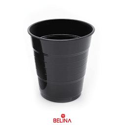 Vaso plastico 300cc negro 10pcs