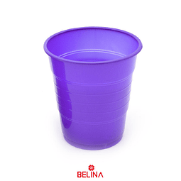 Vaso plastico 410cc morado 10pcs