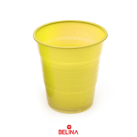 Vaso plastico 410cc amarillo 10pcs