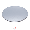 Base redonda gruesa plata 25cm 5mm