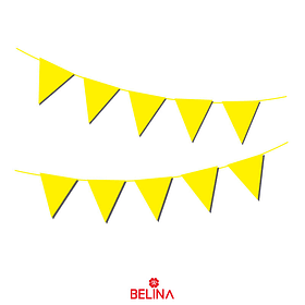Guirnalda de banderines amarilla 10pcs 3m