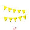 Guirnalda de banderines amarilla 10pcs 3m