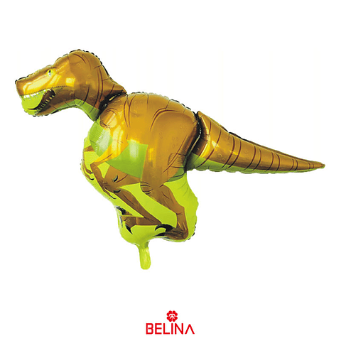 Globo metalizado dinosaurio amarillo