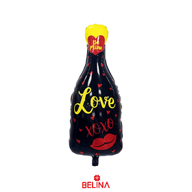 Globo botella love 38.5x82.5cm