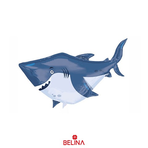 Globo metalico tiburon 65x96cm