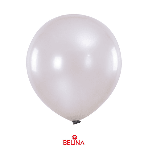 Globos de látex 30cm plateados 25pcs