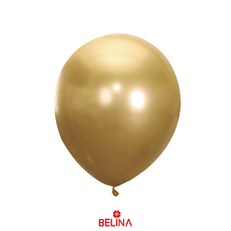 Globos de latex cromado dorado 10pcs 15cm