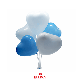 Set de palitos para globos azul 7pcs