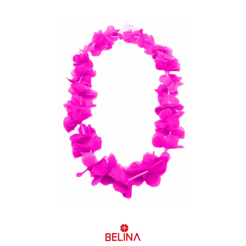 Collar cotillón hawaiano rosa