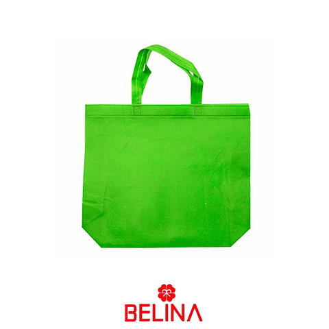 Bolsa De Genero Verde Con Asa 40x42cm - Belina Cotillón