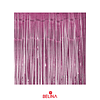 Cortinas metálicas rosa 100x300cm