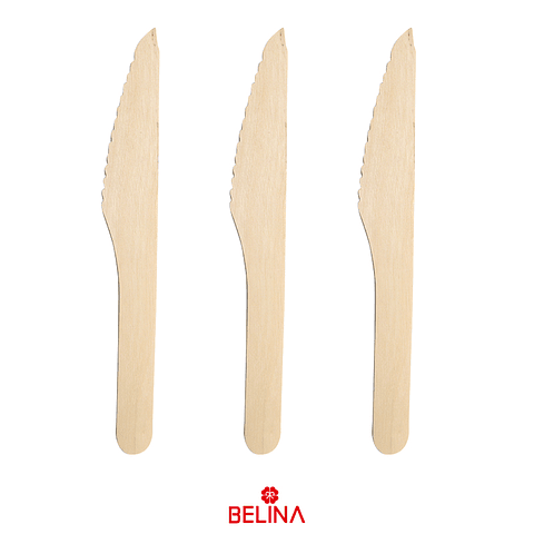 Cuchillo de madera 12pcs 14cm