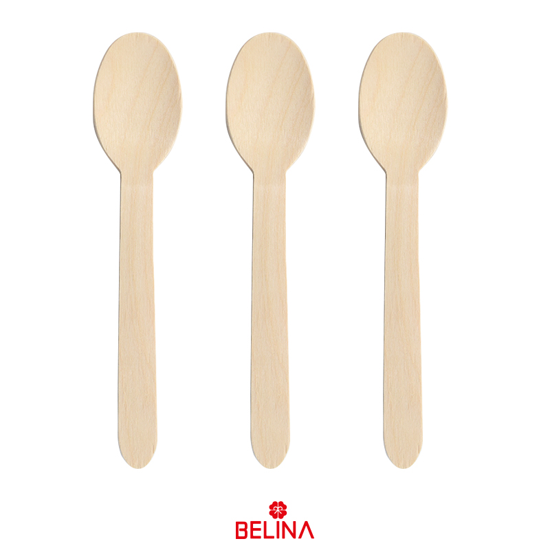 Cuchara de madera 12pcs 14cm