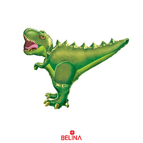 Globo Metalico Dinosaurio Verde 38x41cm