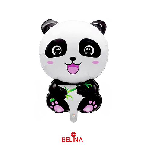Globo metálico oso panda 50x76cm