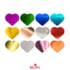 Challa metalica corazón multicolor 30g