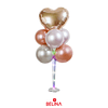 Pedestal para globos con luces color blanco