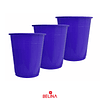 Vasos plásticos 250ml 25pcs azul